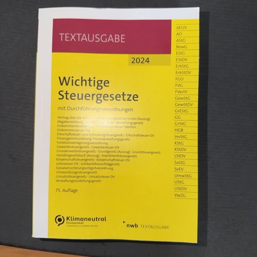 Wichtige steuergesetze mit - wichtige,