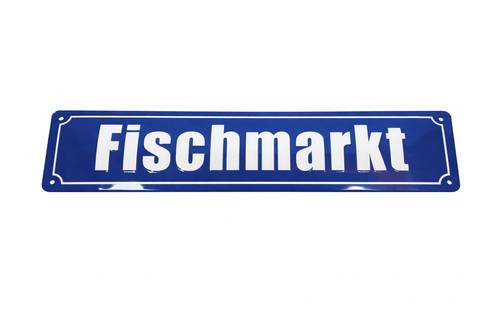 Fischmarkt hamburg schild - hamburg,