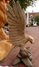 Steinfigur "Adler auf Felsen" 90 cm, Steinguss, Vögel, Statue, Gartenfigur