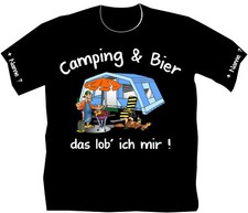 Camping und Bier T-Shirt Camper Campingplätze Zeltplätze Urlaub Reisen Zelte 10