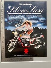 Suzuki Sondermodell Silver Suzi GSX 750 E Vintage Werbung 1981 Reklame advert