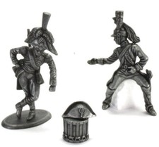 Soldat Figuren Napoleonische Armee Marschall Murat und Unteroffizier 1:32 Atlas