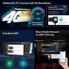 Autoradio android gps 4g - 7", 14