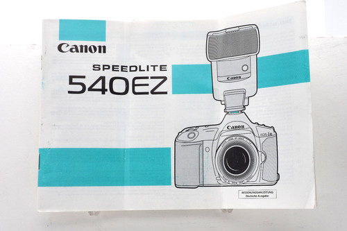 Canon speedlite 540 - 540, ez