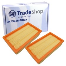 2x Flachfalten-Filter für