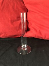 Glas Vase Blumenvase Reagenzglas mit Fuß ca 25 cm