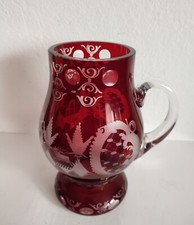 rubinroter Kristall Glas Pokal