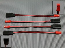 4 Stück Adapterkabel JR/Futaba Servo Buchse auf JST Stecker