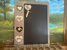 Memotafel, Küchentafel mit Deko aus Holz 40x60 cm, Tafel, Landhaus, Vintage