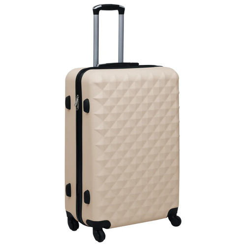 Hartschalen trolley golden - hartschalen-trolley, abs
