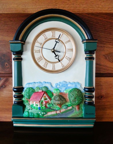 Wanduhr keramik gießarbeit - keramik,