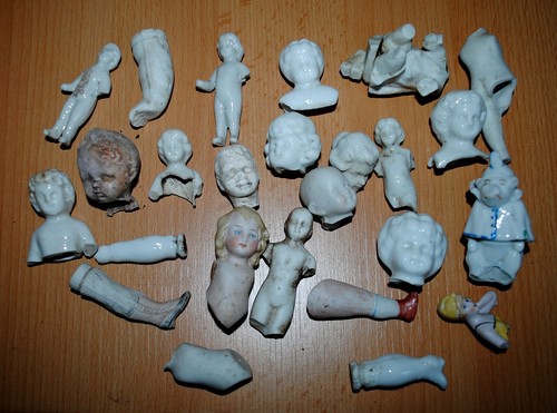 Posten altes puppenporzellan - altes,