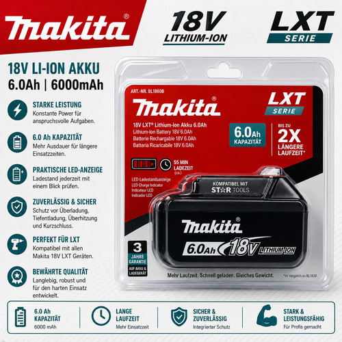 Makita original ersatz akku - makita,