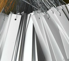 Bis 250 x dicke ! Hängeetiketten Etiketten Kunststoff Weiß Draht Pflanzen Garten