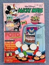 Micky Maus Heft Zeitschrift Kinder Comic Disney Nr 28 05.07.1986 inkl. Brille