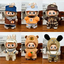 17cm Puppe Kleidung Set für LABUBU Handgefertigte Plüsch Outfit Hut Rock Kleid-