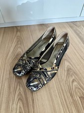 Brunella Pumps 37 schwarz beige gemustert Leder