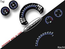 Selbstleuchtende Tachoscheiben Plasma Tacho Smart For-Two 0-140km/h 5000U/min #