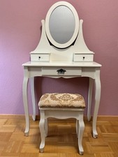 Schminktisch mit Hocker und Aufsatz