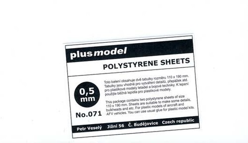 Plus model plastik platten - plastik,