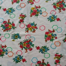 Vintage Retro 70er Blumen bunt