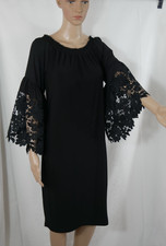 JOSEPH RIBKOFF Traumhaftes Stretch Kleid Schwarz Elegant Spitze Größe 38/40 TOP!