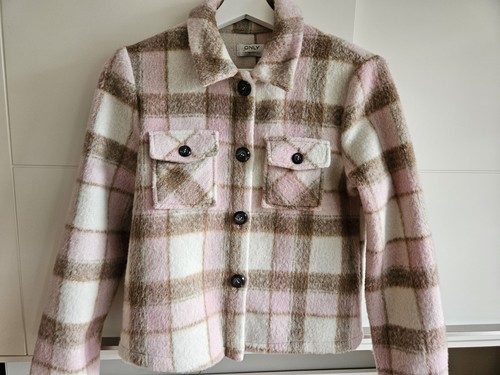Only onllou kurzjacke kariert - only,