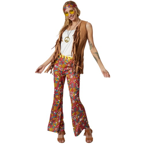 Damenkostüm hippie weste - damenkostüm,
