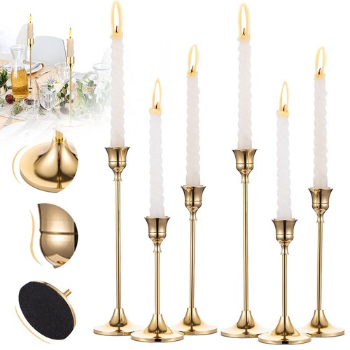 Messing kerzenhalter gold - messing,