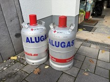 2 Stück Alu Gasflaschen mit Füllung