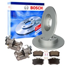 BOSCH Bremsscheiben 230mm Beläge Bremssattel Set Hinten für A1 IBZA 4 POLO 6R1