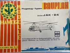 Hawege Modellbau Doku. Bauplan Hubschrauber JAK-24 1:25 1:50 Maybach, Horch uvm.