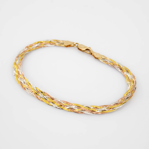 Goldarmband tricolor - goldarmband,
