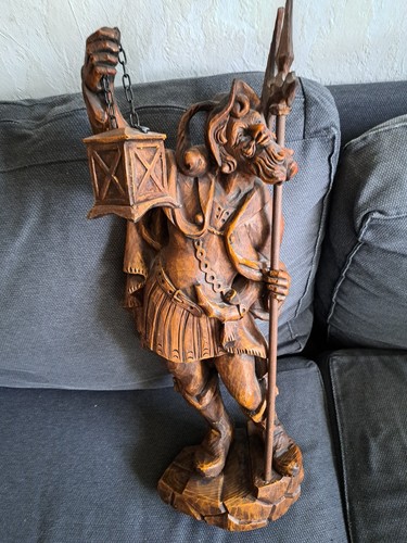 Nachtwächter holzfigur - nachtwächter,