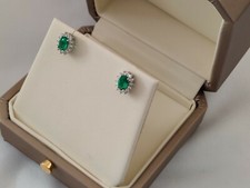 Ohrringe Weißgold-Finish