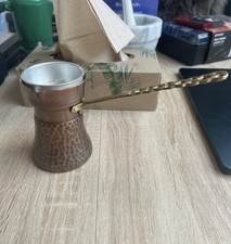 Türkischer kupfer mokkakocher - kupfer,