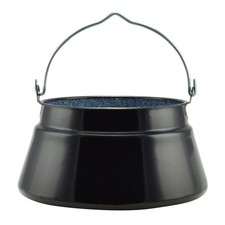 Neu 6 - 40L Ungarischer Fischkessel Emaille Feuertopf Gulaschkessel Kessel