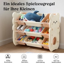 Kinderregal Spielzeugregal mit 9 Behältern Spielzimmer-Organisation Kinderzimmer
