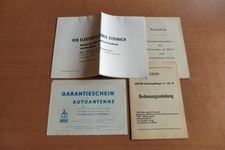 Konvolut für DDR Autoradio A130 IS RFT Bedienungs- Einbauanleitung Schaltplan