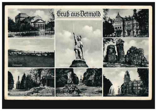 Gruss aus detmold 8 - ak,