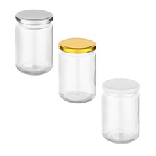Einmachgläser 350 ml rund mit