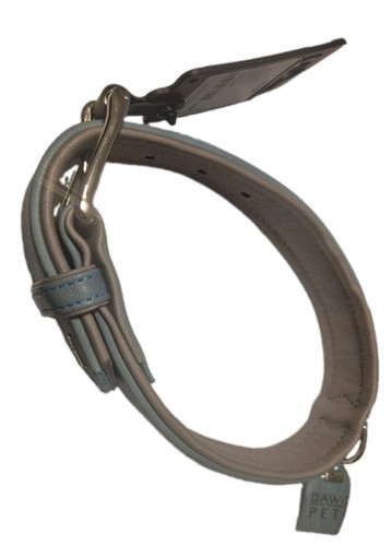 Zweifarbig hunde lederhalsband - zweifarbig,