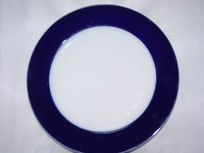 seltener Speiseteller 27 cm Fahne Kobalt Kobaltblau Hutschenreuther