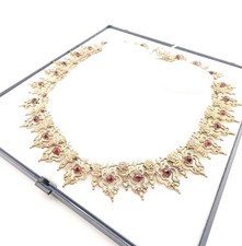 historische Granat Collier