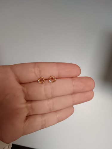 Ohrringe ohrstecker gold herz - gold,