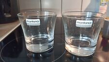 2 Montana Gläser für Teelicher oder Kerzengel ca. 8 cm hoch oben Durchmesser