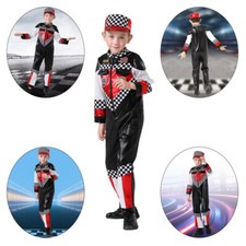 Neu Rennauto Fahrer Kostüm