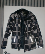 RAINTEX REFLEKTIVE GEAR - Jungen Outdoor Jacke in Gr.: 176 -Grau/Schwarz kariert