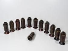 12x alter Möbelfuß, Füße, Tischbein Halter - marmoriert, Bakelit ART DECO