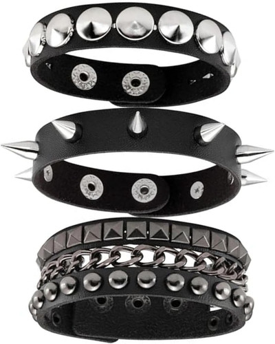 Punk besetztes armband - besetztes, armband,3